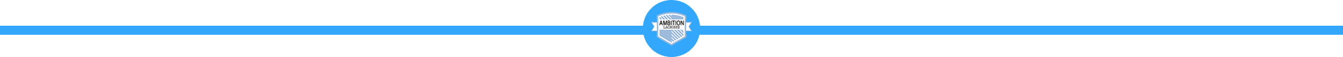A blue circle with the word ambition lacrosse written on it.